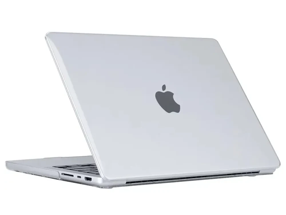 Husă pentru laptop Tech Protect Smartshell Macbook Pro 14 (2021-2023), 14.2", Policarbonat, Crystal Clear