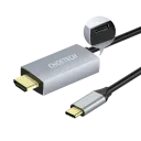 Adaptor USB Choetech XCH-M180, USB Type-C (F) - HDMI (F), 1,8m, Argintiu