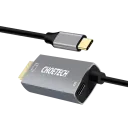 Adaptor USB Choetech XCH-M180, USB Type-C (F) - HDMI (F), 1,8m, Argintiu