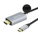 Adaptor USB Choetech XCH-M180, USB Type-C (F) - HDMI (F), 1,8m, Argintiu