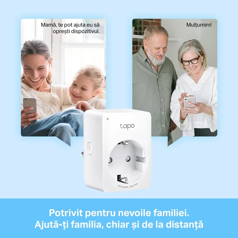 Умная розетка TP-LINK Tapo P110, Белый