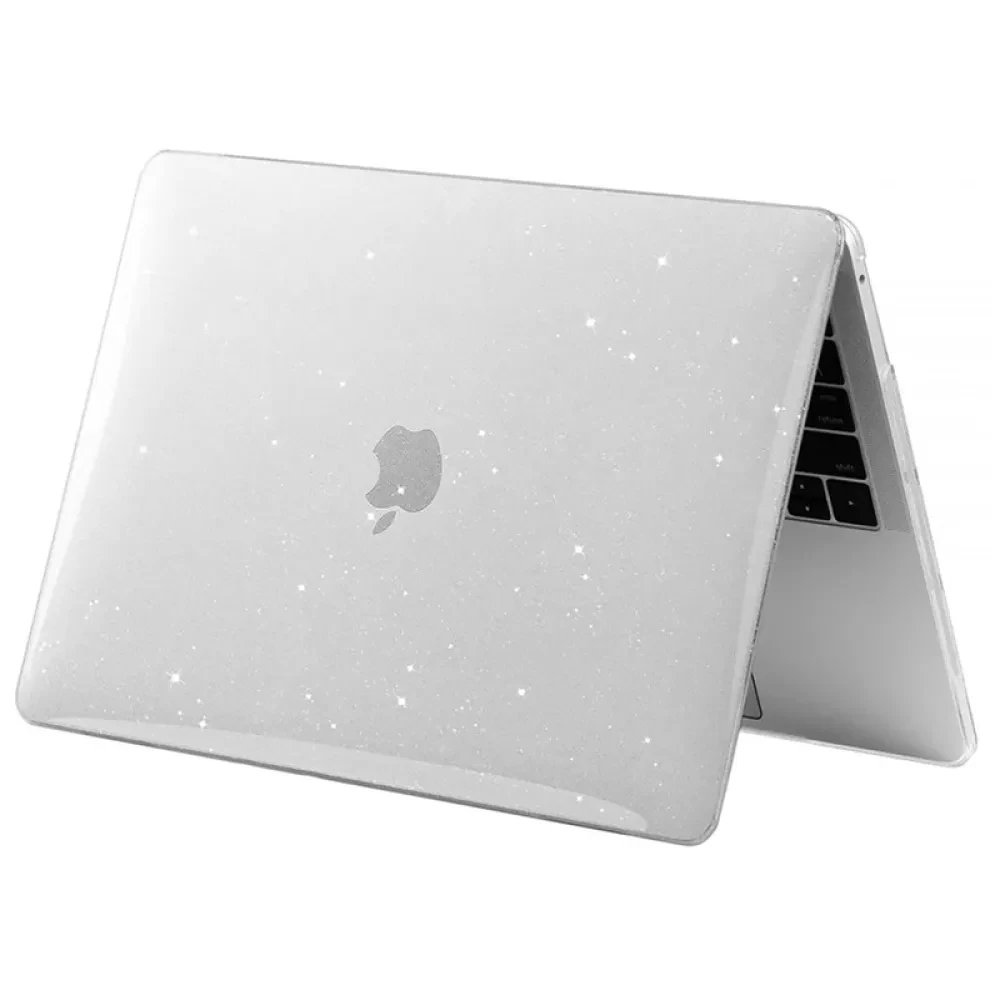 Husă pentru laptop Tech Protect Smartshell Macbook Air 13 (2018-2020), 13", Policarbonat, Glitter Clear