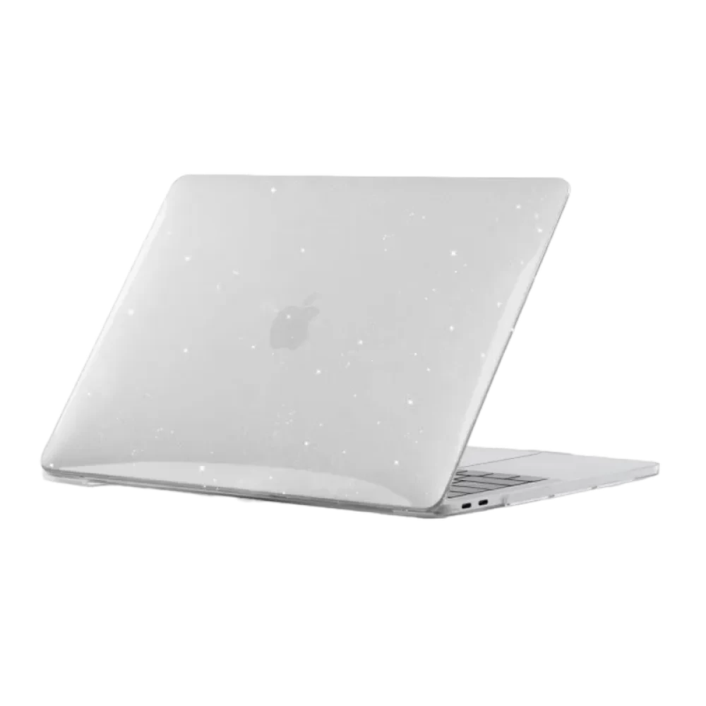 Husă pentru laptop Tech Protect Smartshell Macbook Air 13 (2018-2020), 13", Policarbonat, Glitter Clear