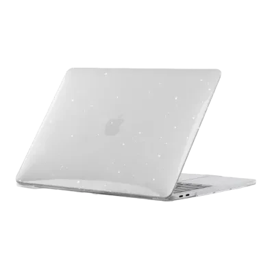 Husă pentru laptop Tech Protect Smartshell Macbook Air 13 (2018-2020), 13", Policarbonat, Glitter Clear