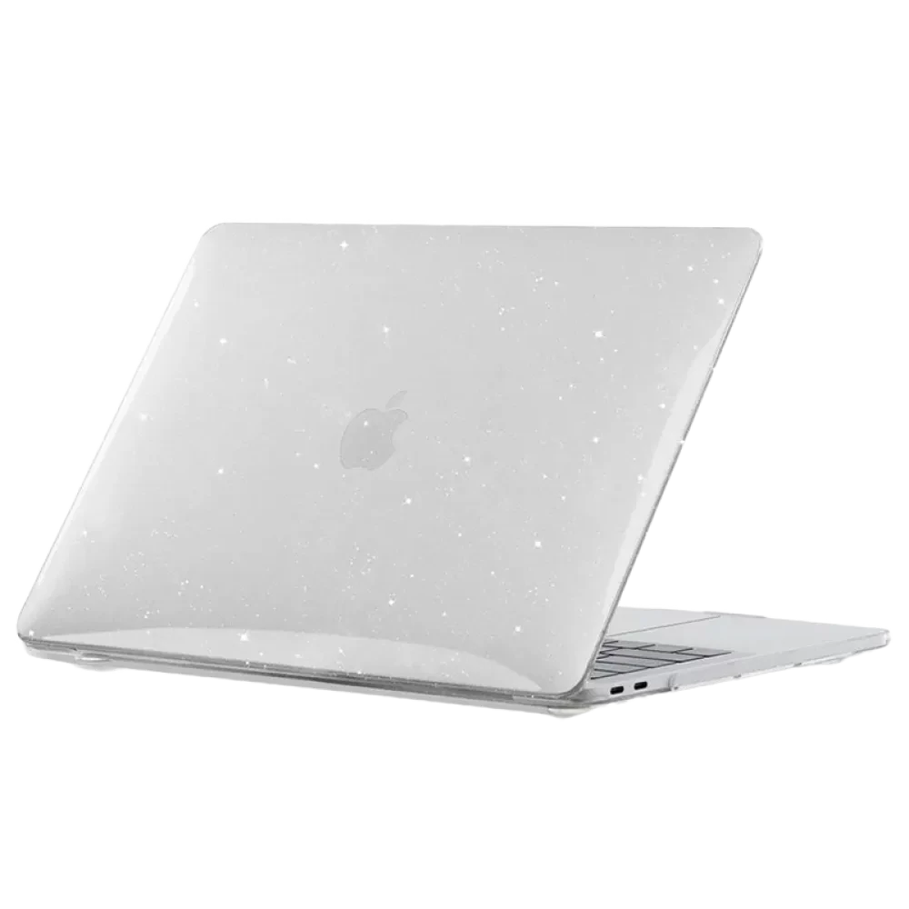 Husă pentru laptop Tech Protect Smartshell Macbook Air 13 (2018-2020), 13", Policarbonat, Glitter Clear