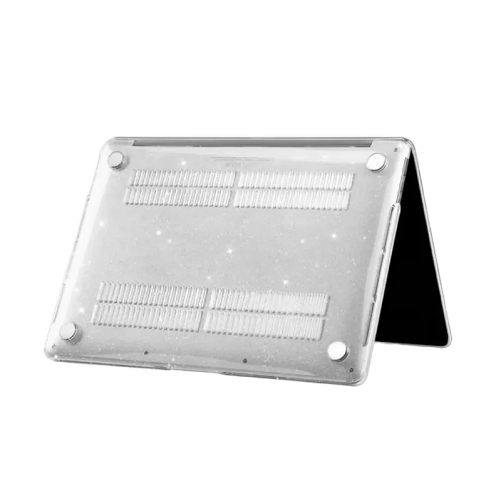 Husă pentru laptop Tech Protect Smartshell Macbook Air 13 (2018-2020), 13", Policarbonat, Glitter Clear