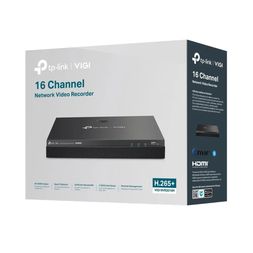 Видеорегистратор TP-LINK NVR2016H, Черный