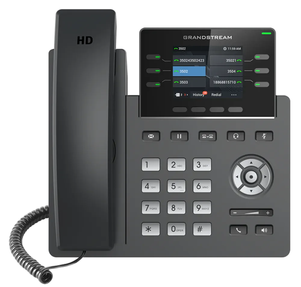 Telefon IP Grandstream GRP2613, Negru