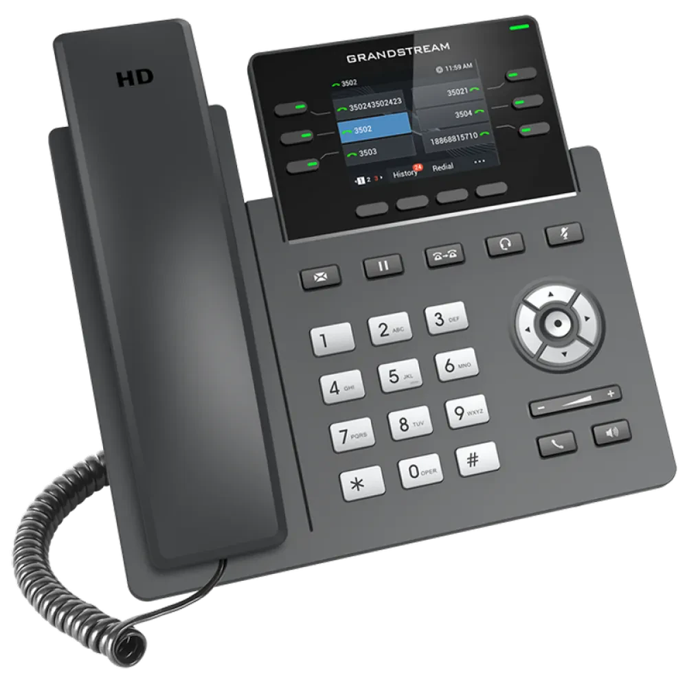 Telefon IP Grandstream GRP2613, Negru