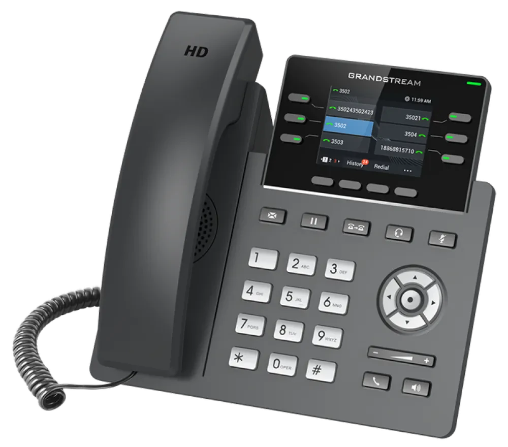 Telefon IP Grandstream GRP2613, Negru
