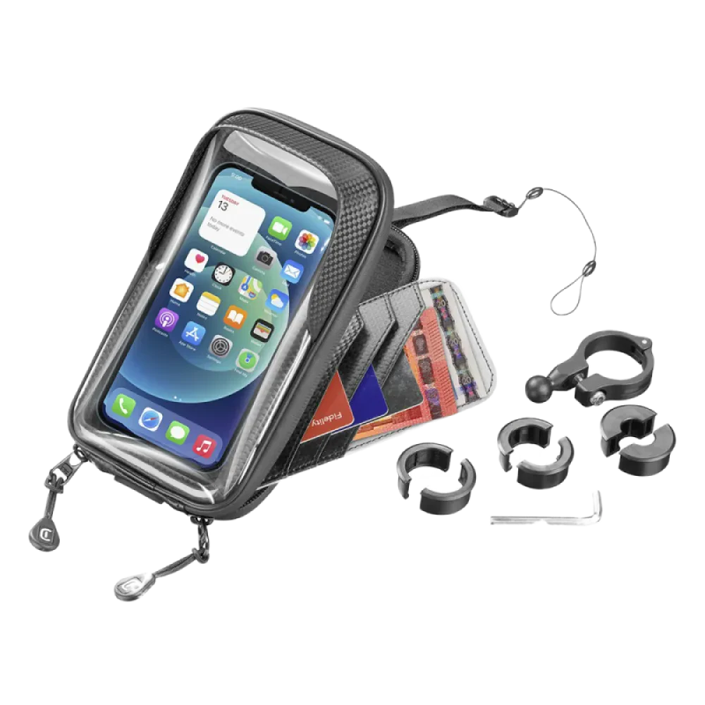 Автомобильный держатель Cellularline Rider Shield, Чёрный