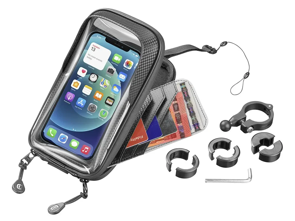Автомобильный держатель Cellularline Rider Shield, Чёрный