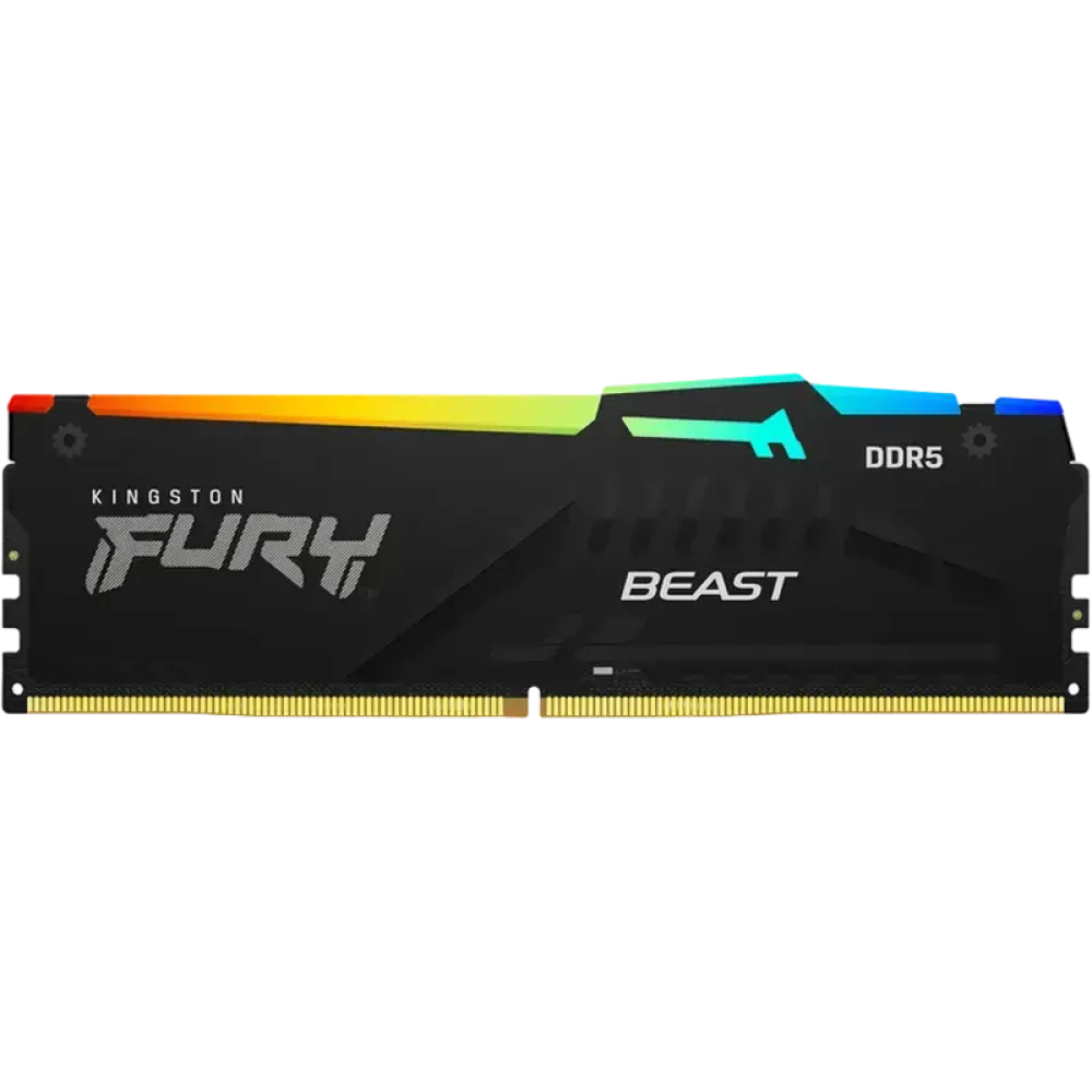 Memorie RAM Kingston FURY Beast RGB, DDR5 SDRAM, 5600 MHz, 128GB, KF556C36BBEAK2-128