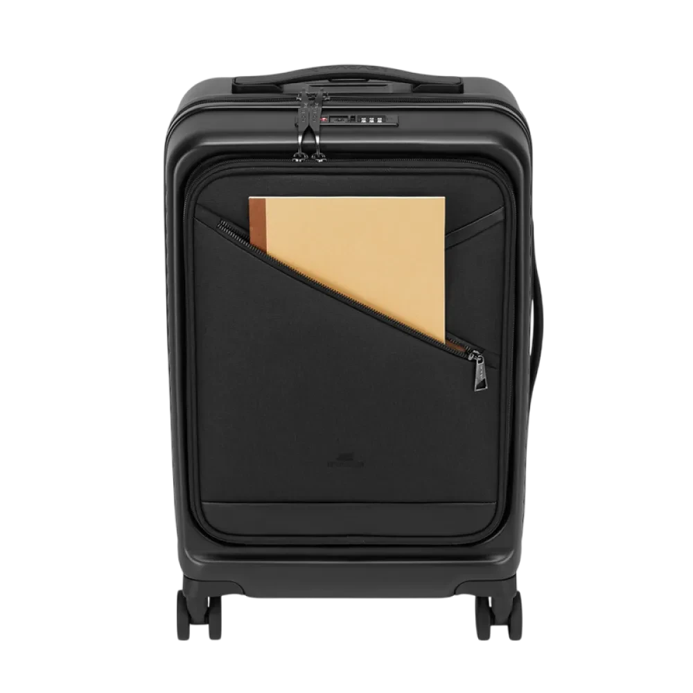 Чемодан Rivacase Clark-Eco, 28л, Чёрный