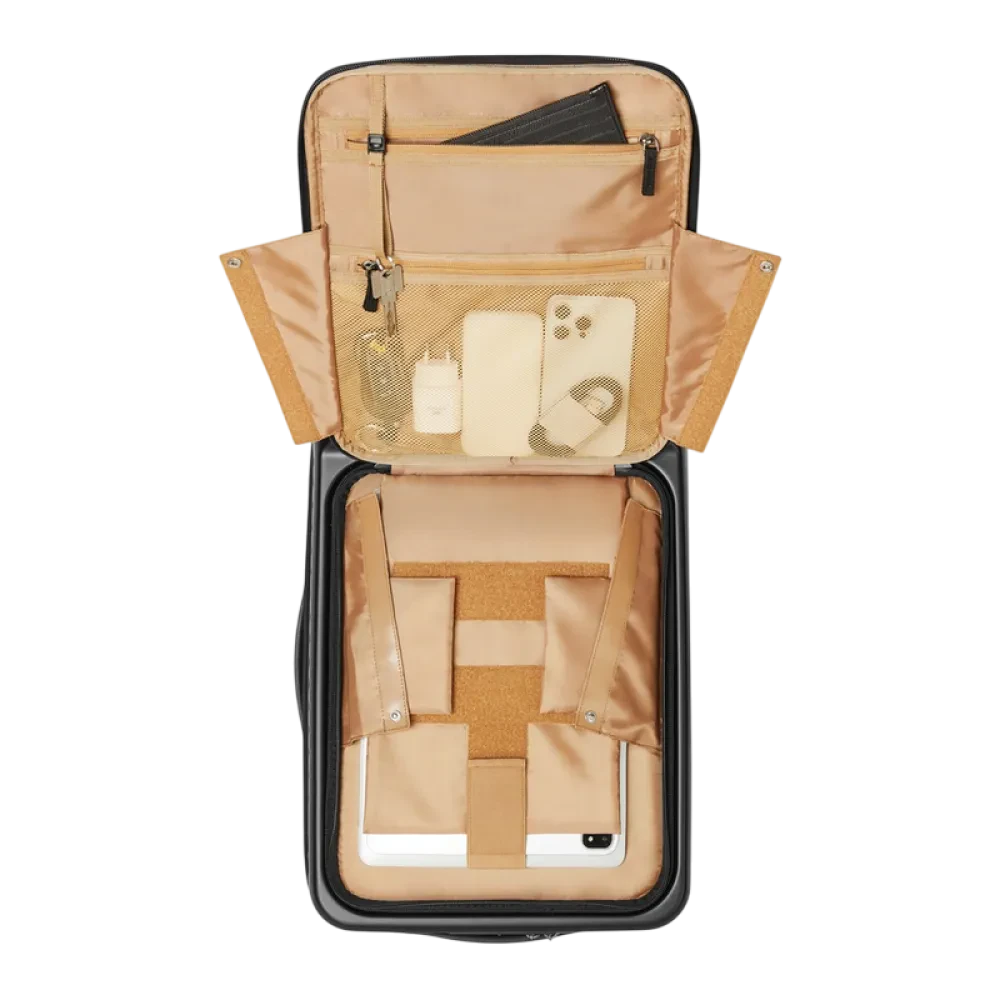 Чемодан Rivacase Clark-Eco, 28л, Чёрный