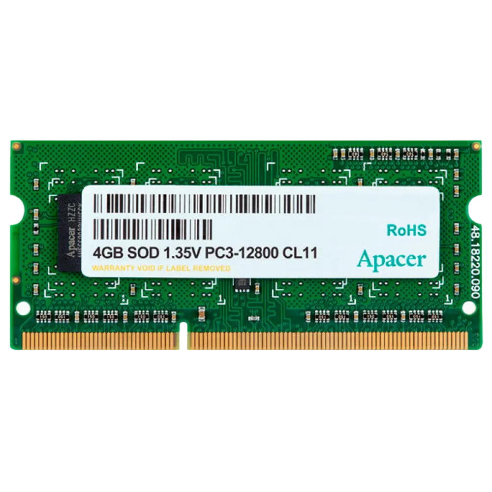 Memorie RAM Apacer AS04GFA60CATBGJ, DDR3 SDRAM, 1600 MHz, 4GB