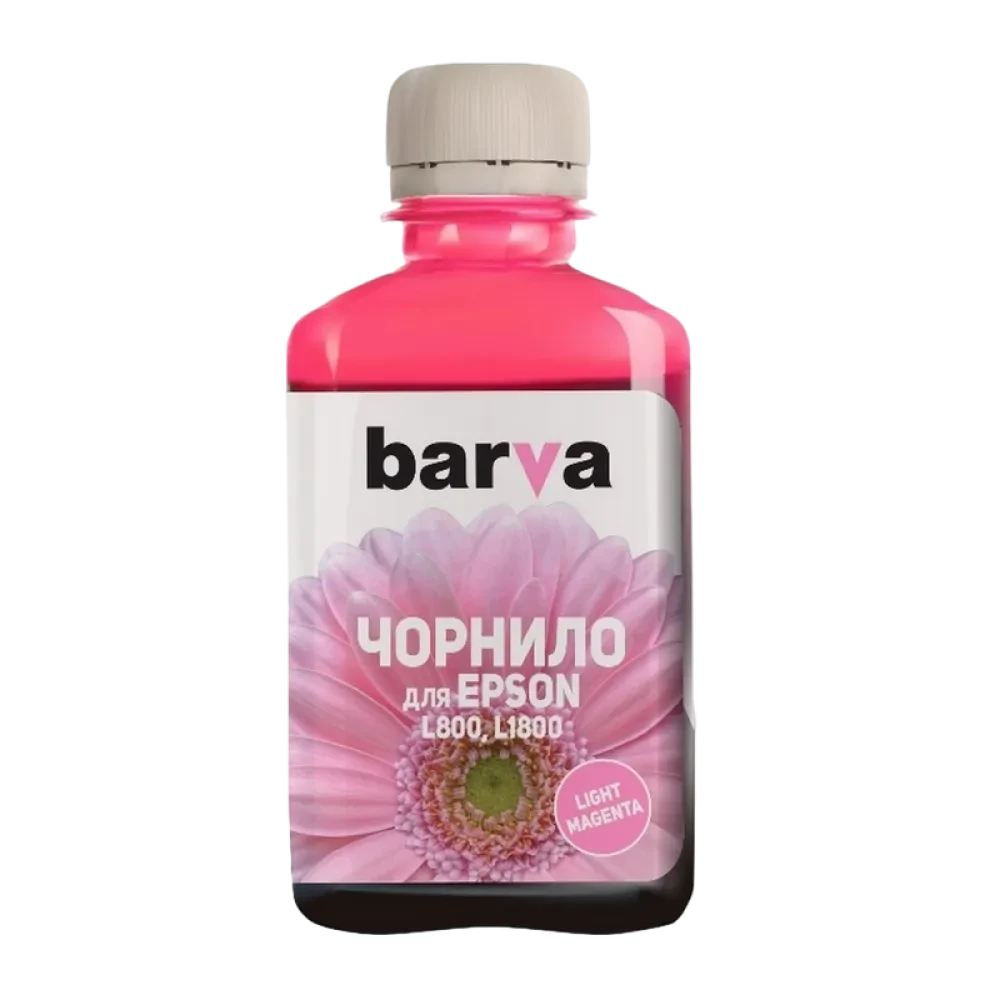 Контейнер с чернилами Barva PN-EL800N, 180мл, Светло-Пурпурный