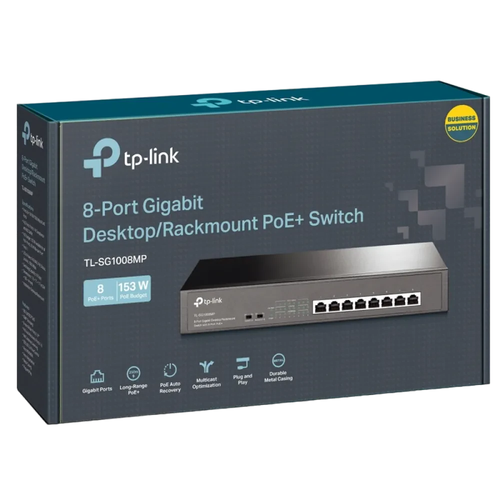 Comutator PoE TP-LINK TL-SG1008MP, 8x IEEE 802.3af/at