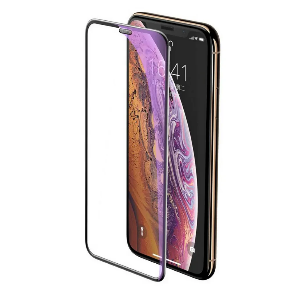 Sticlă de protecție Cellularline Tempered Glass for iPhone X/XS/11 Pro, Negru