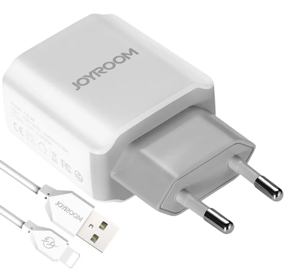 Зарядное устройство Joyroom L-221 Travel USB charger, Белый