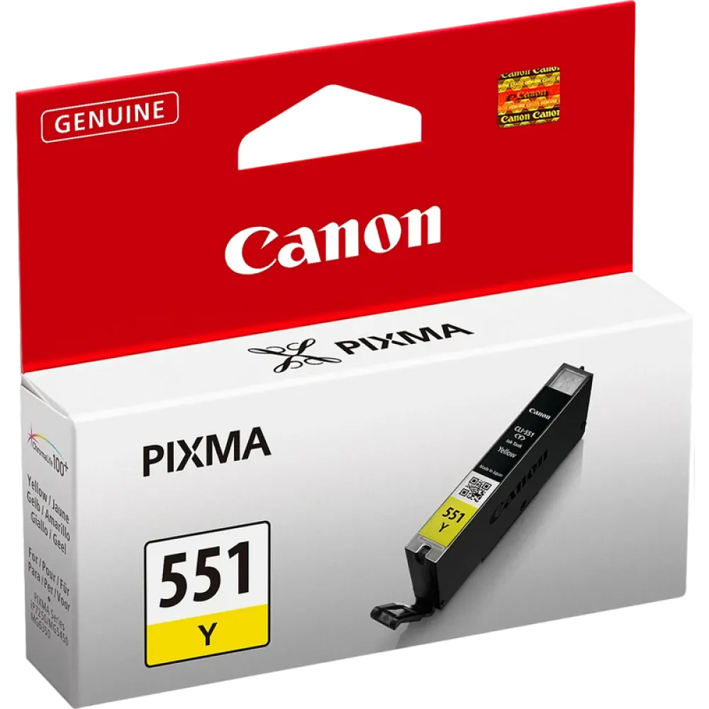 Cartuș de cerneală Canon CLI-551, 7ml, Galben