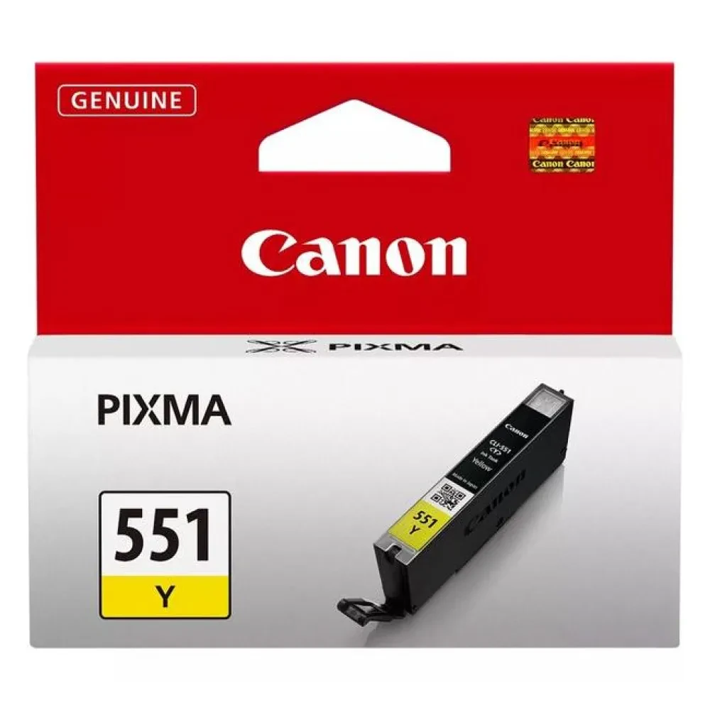 Cartuș de cerneală Canon CLI-551, 7ml, Galben
