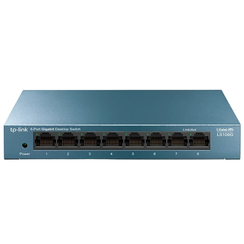 Сетевой коммутатор TP-LINK LS108G, 8x 10/100/1000 Мбит/с