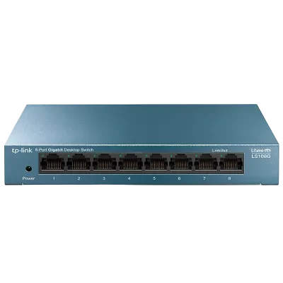 Сетевой коммутатор TP-LINK LS108G, 8x 10/100/1000 Мбит/с