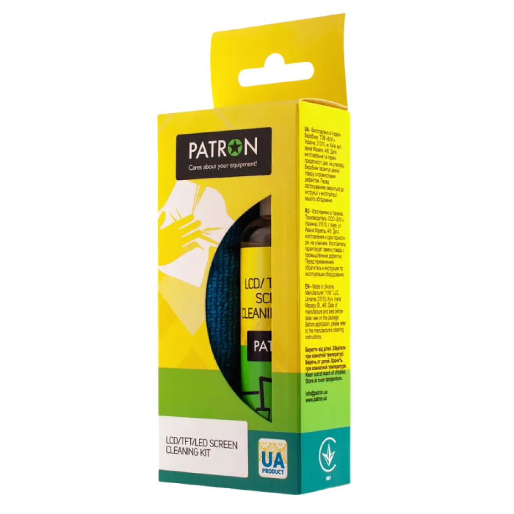 Набор для очистки Patron F3-017, для ЖК/Светодиодных экранов