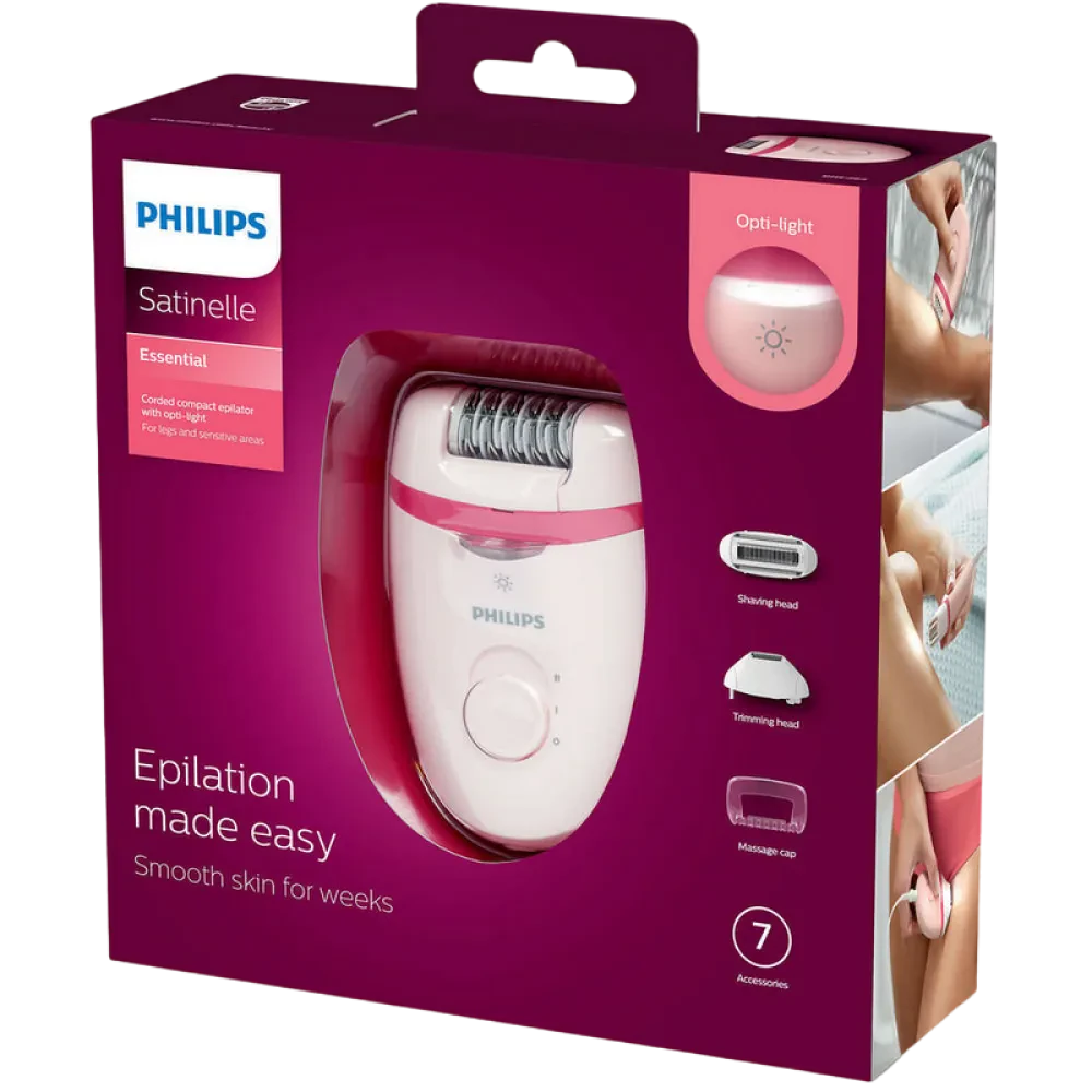 Эпилятор PHILIPS BRE285/00, Розовый