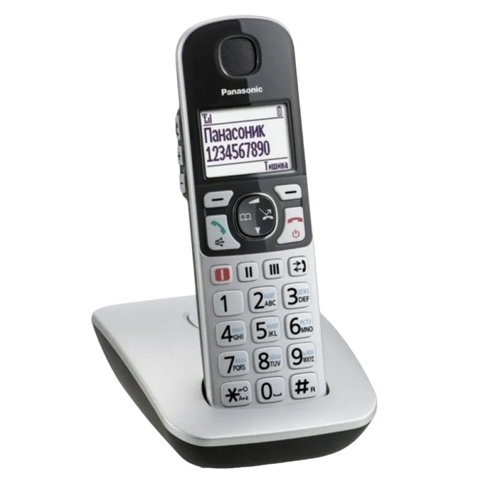 Telefon DECT Panasonic KX-TGE510, Argintiu