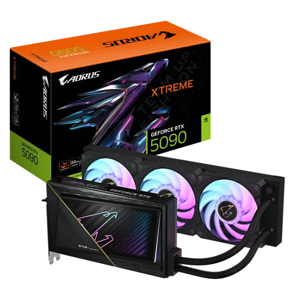 Видеокарта Gigabyte GV-N5090AORUSX W-32GD, 32 ГБ GDDR7 512бит