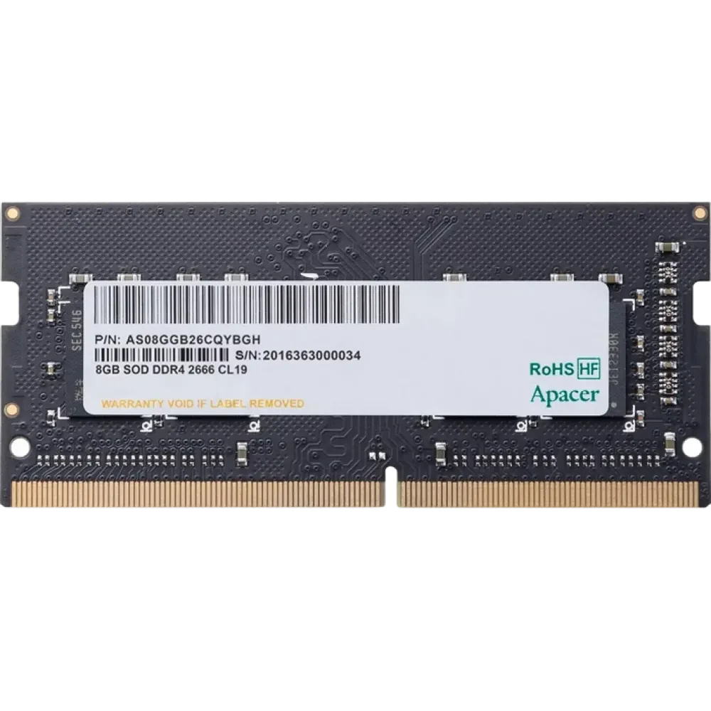 Memorie RAM Apacer AS08GGB26CQYBGH, DDR4 SDRAM, 2666 MHz, 8GB