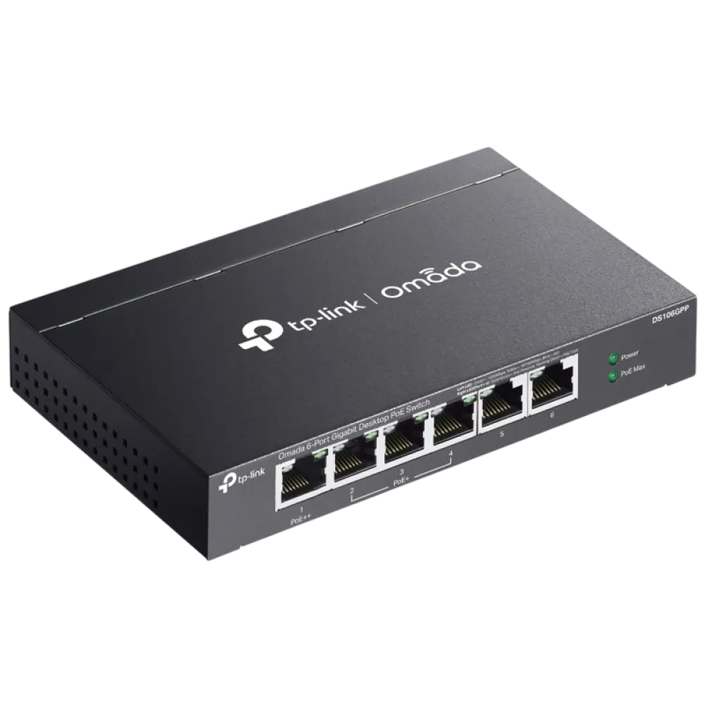 Comutator PoE TP-LINK DS106GPP, 1x PoE++, 3x PoE+
