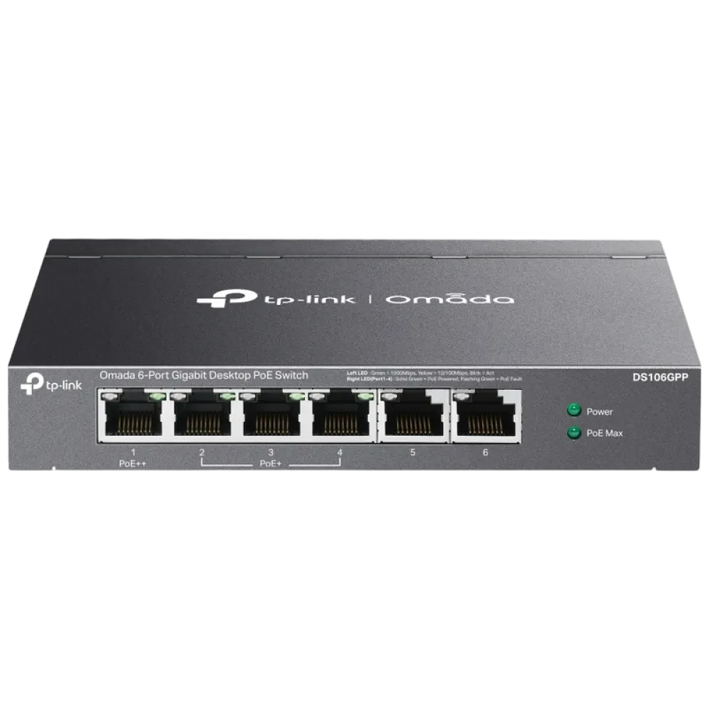 Comutator PoE TP-LINK DS106GPP, 1x PoE++, 3x PoE+