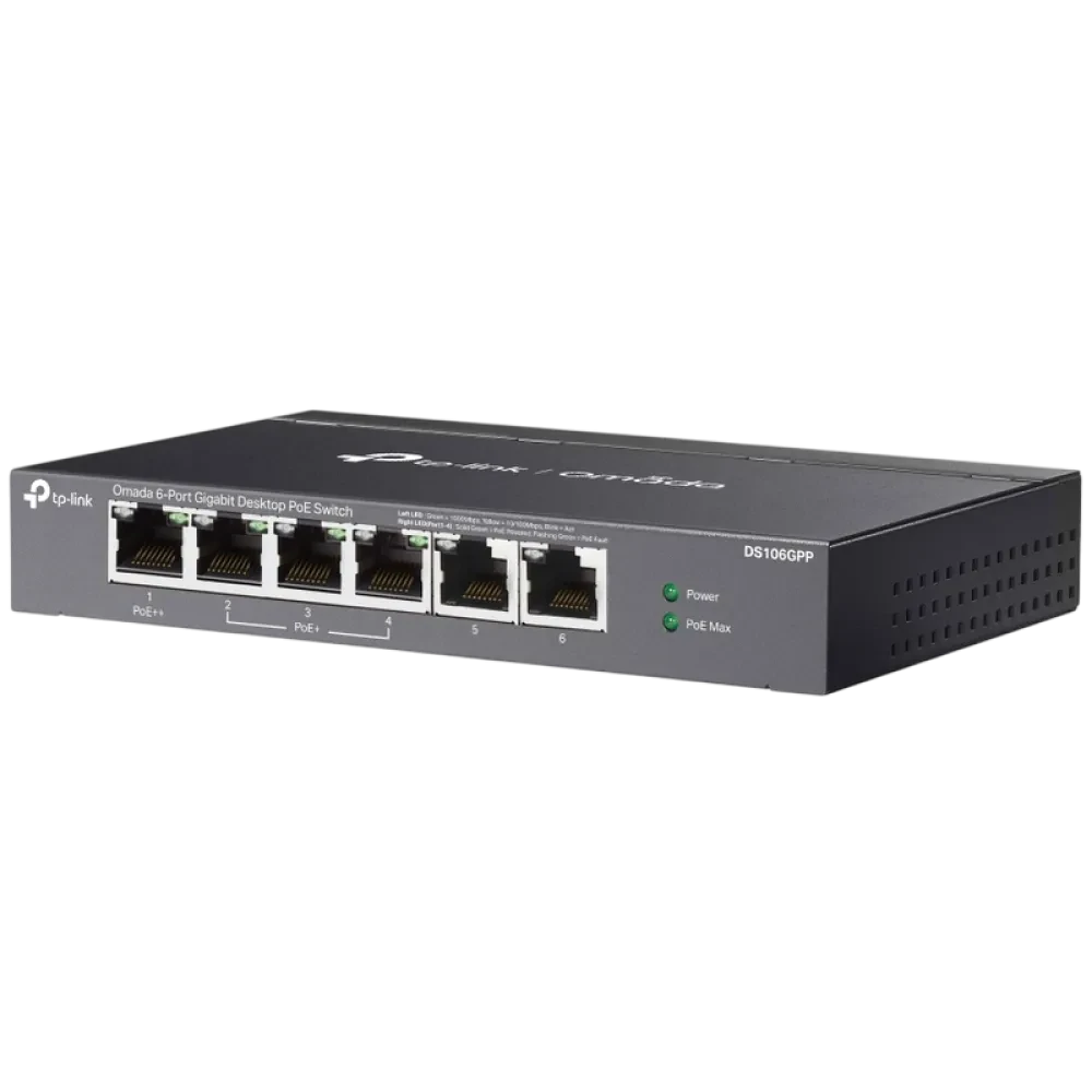 Comutator PoE TP-LINK DS106GPP, 1x PoE++, 3x PoE+