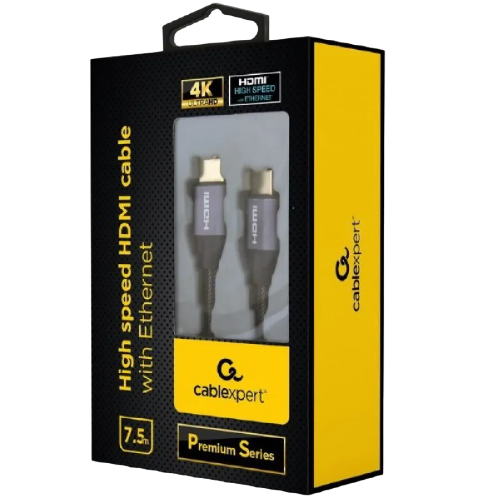 Видео кабель Cablexpert CCBP-HDMI-7.5M, HDMI (M) - HDMI (M), 7,5м, Чёрный