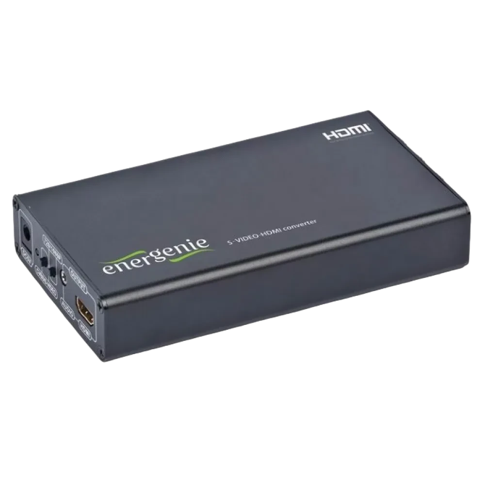 Видео/Аудио конвертер Energenie S-VIDEO to HDMI Converter, Чёрный