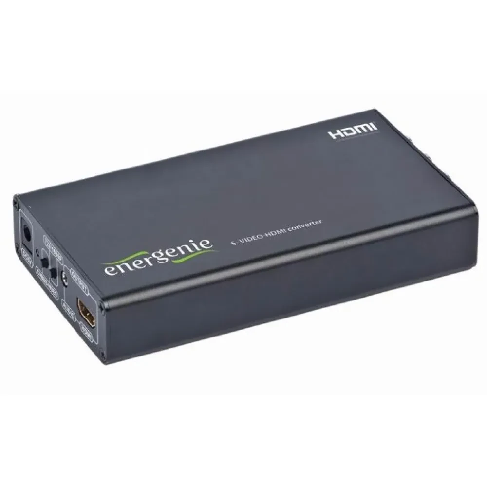 Видео/Аудио конвертер Energenie S-VIDEO to HDMI Converter, Чёрный