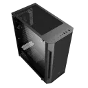 Carcasă PC Gamemax Fortress TG, Midi-Tower, Fără PSU, Negru