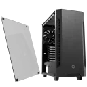 Carcasă PC Gamemax Fortress TG, Midi-Tower, Fără PSU, Negru