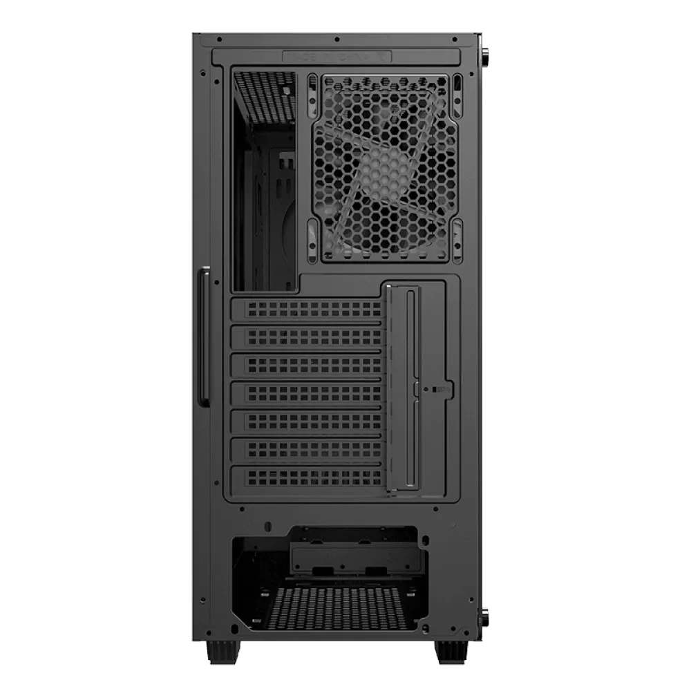 Carcasă PC Gamemax Fortress TG, Midi-Tower, Fără PSU, Negru