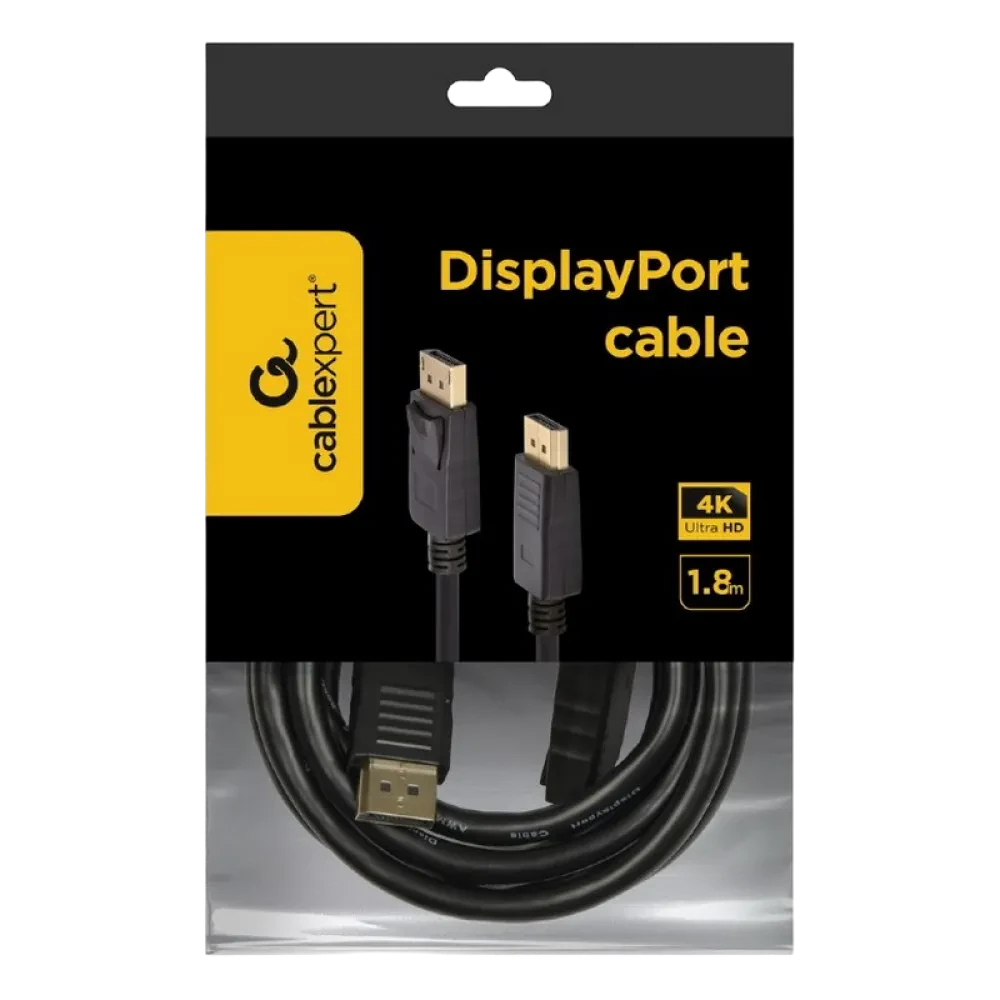 Видео кабель Cablexpert CC-DP2-6, DisplayPort (M) - DisplayPort (M), 1,8м, Чёрный