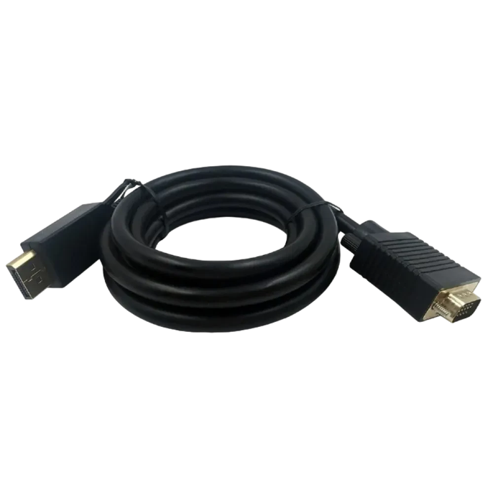 Cablu Video Cablexpert CCP-DPM-VGAM-6, DisplayPort (M) - VGA D-Sub (M), 1,8m, Negru