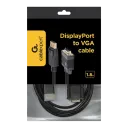 Cablu Video Cablexpert CCP-DPM-VGAM-6, DisplayPort (M) - VGA D-Sub (M), 1,8m, Negru
