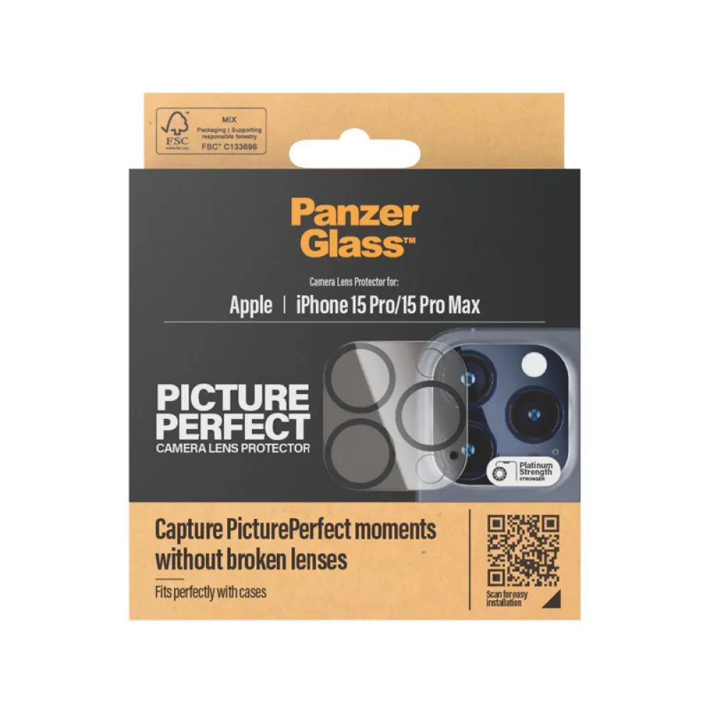 Sticlă de protecție PanzerGlass iPhone 15/15 Plus PicturePerfect, Negru