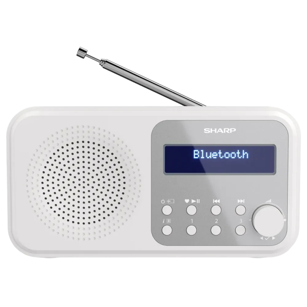 Radio portabil Sharp DR-P420WHV01, Alb