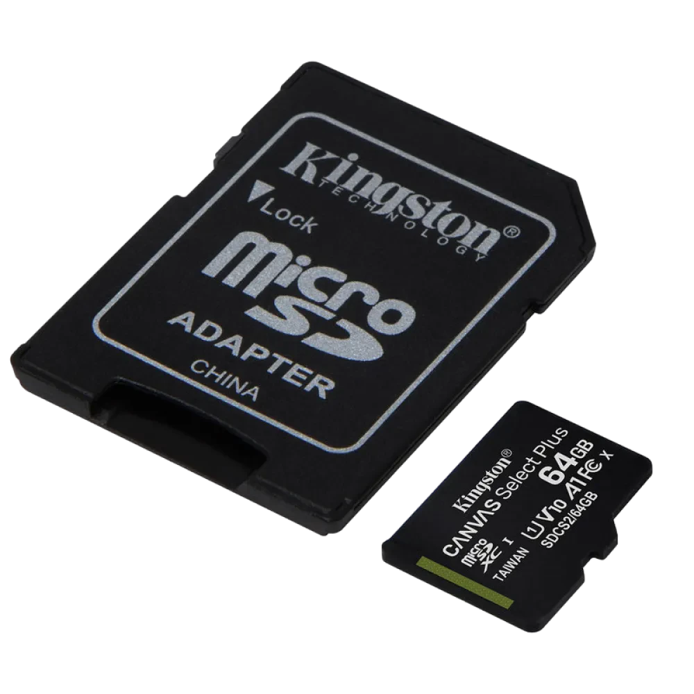 Карта памяти Kingston Canvas Select+, 64Гб (SDCS2/64GB)