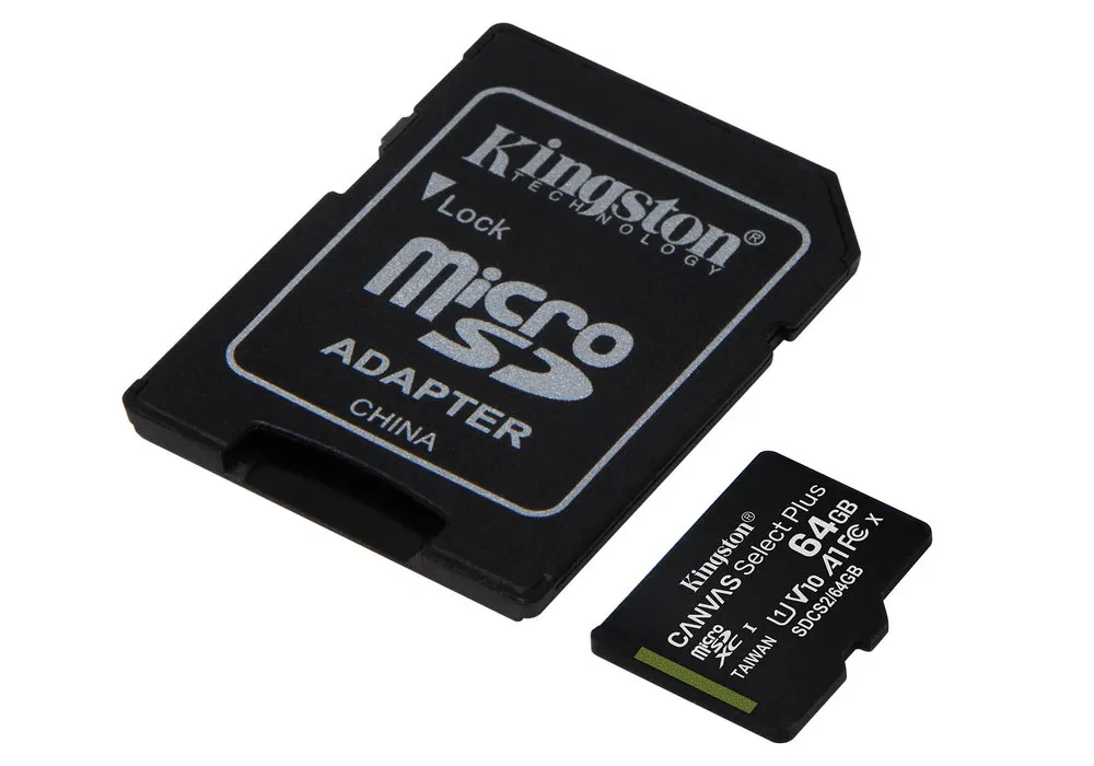 Карта памяти Kingston Canvas Select+, 64Гб (SDCS2/64GB)