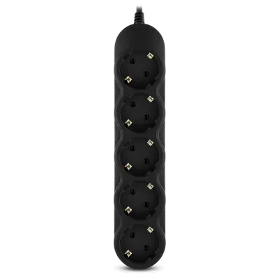 Prelungitor electric SVEN EX-I5, 5 Prize, 1,8m, Negru